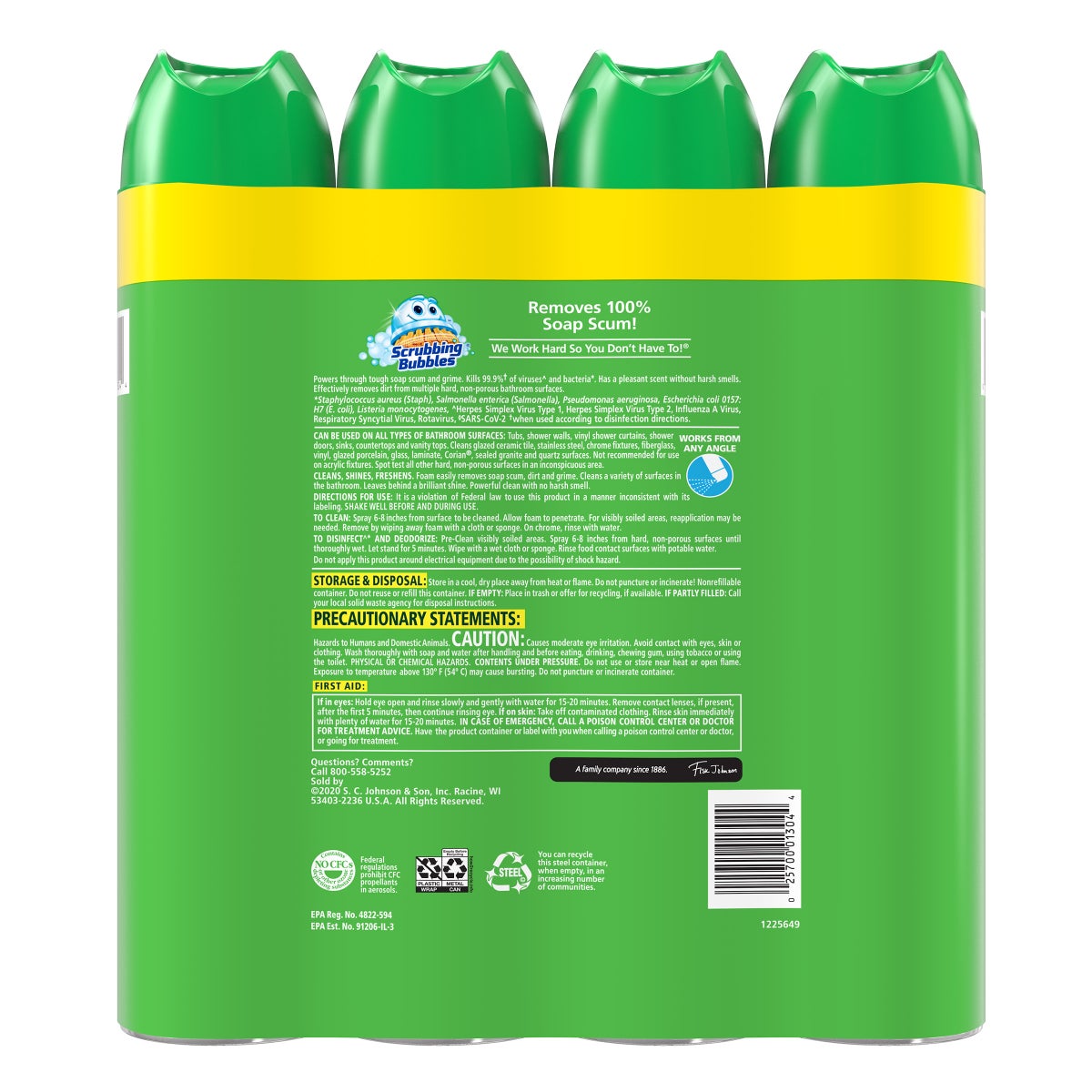 Scrubbing Bubbles 25 fl oz bathroom disinfectant cans