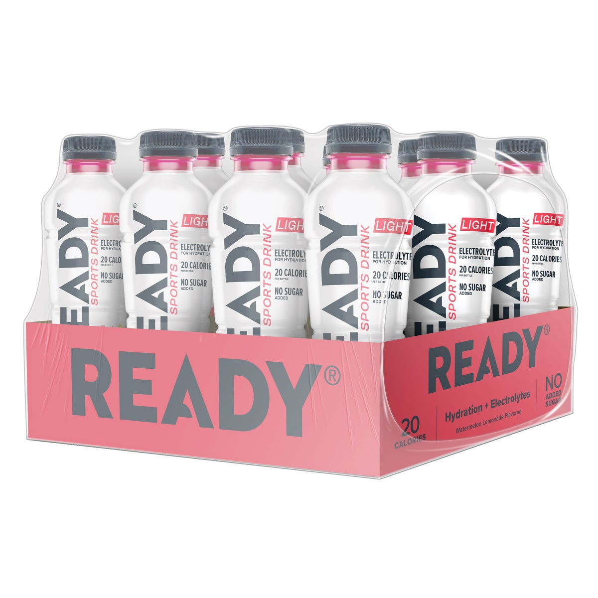 Ready Sports Drink Light Watermelon Lemonade 12-pack bottles