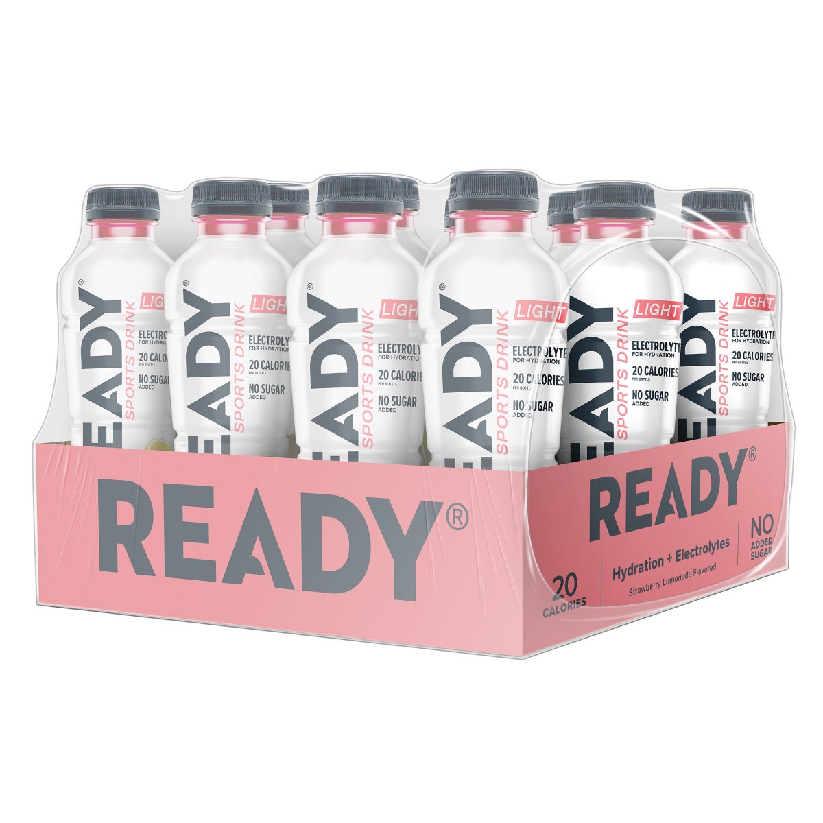 Ready Strawberry Lemonade light sports drink 12-pack