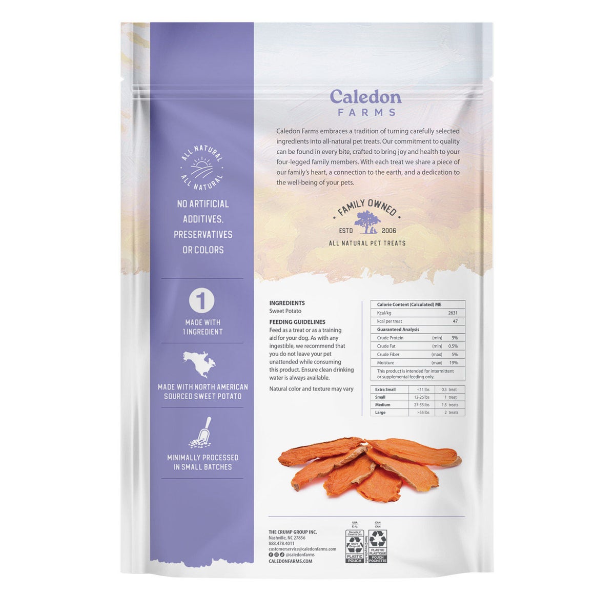 36 oz Caledon Farms dog treat bags