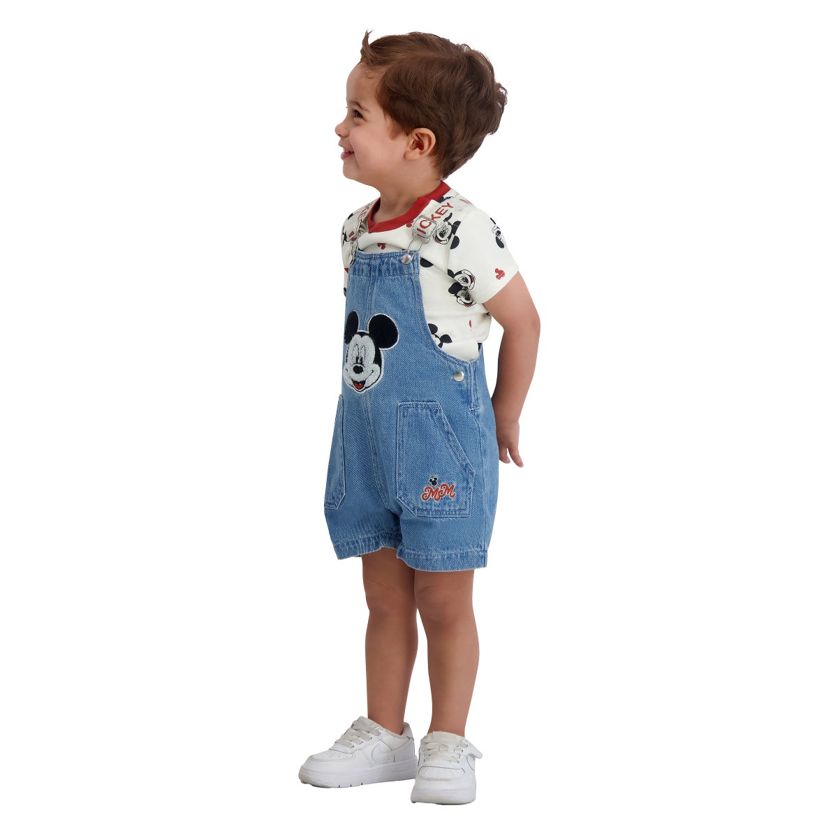 Disney Baby crew neck shortall set