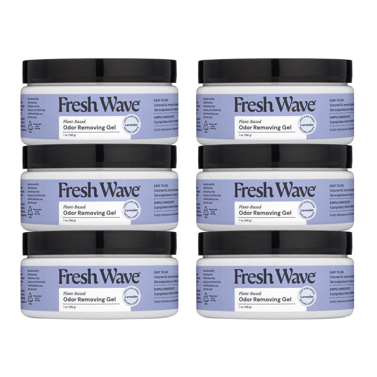 Fresh Wave lavender odor removing gel 6-count