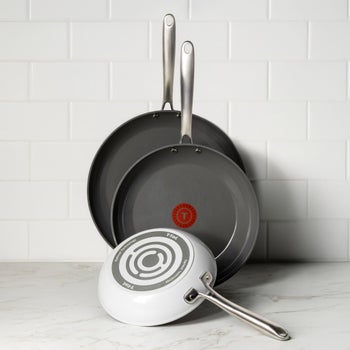 T-fal 3-piece ceramic non-stick frypan set