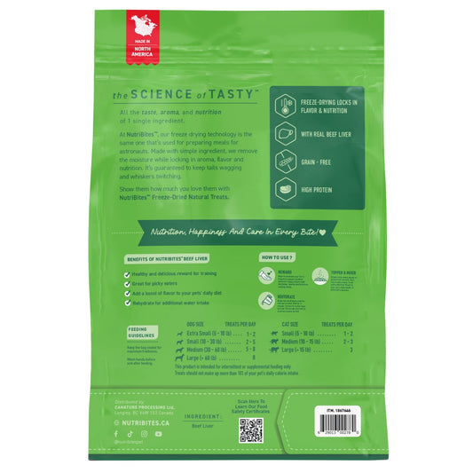 NutriBites 2-pack beef liver pet treats 27 oz bags