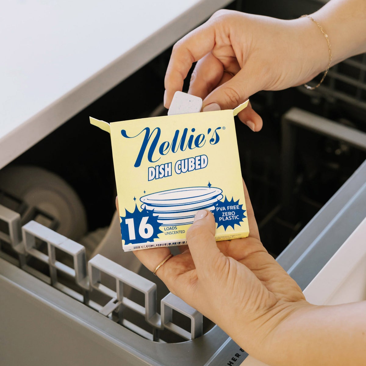 Nellie's dish detergent cubes for everyday use