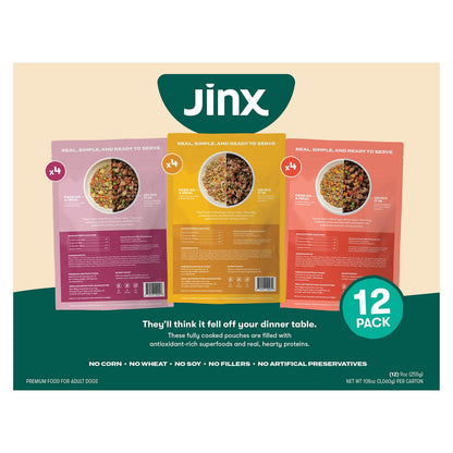 Jinx 9 oz wet dog food cans for dogs