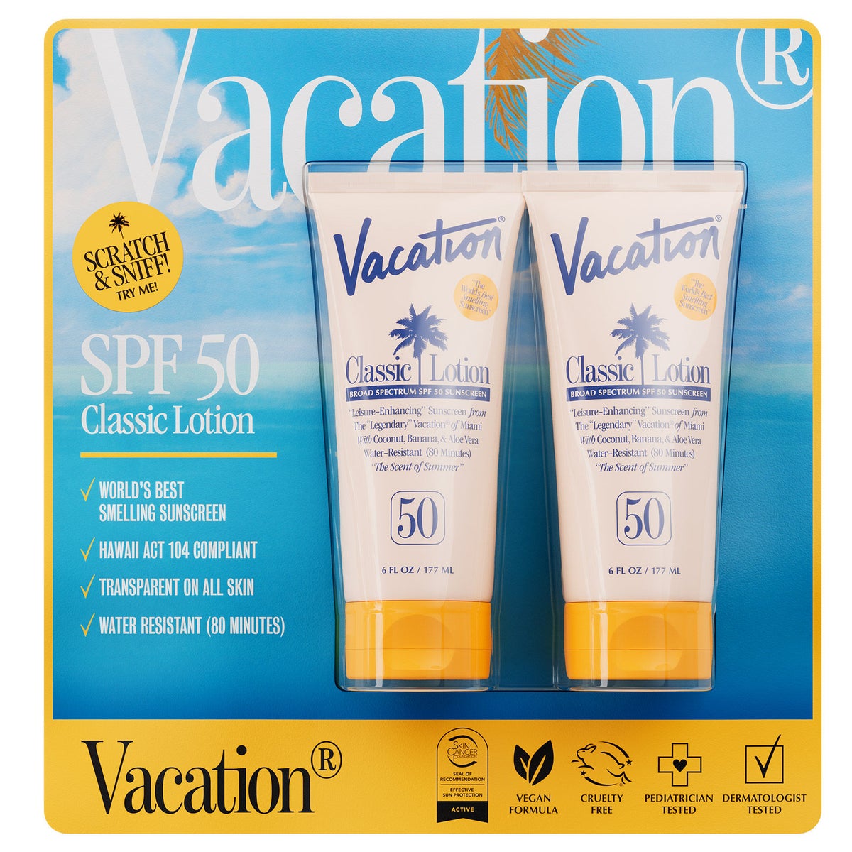 Vacation Classic Sunscreen Lotion SPF 50 duo
