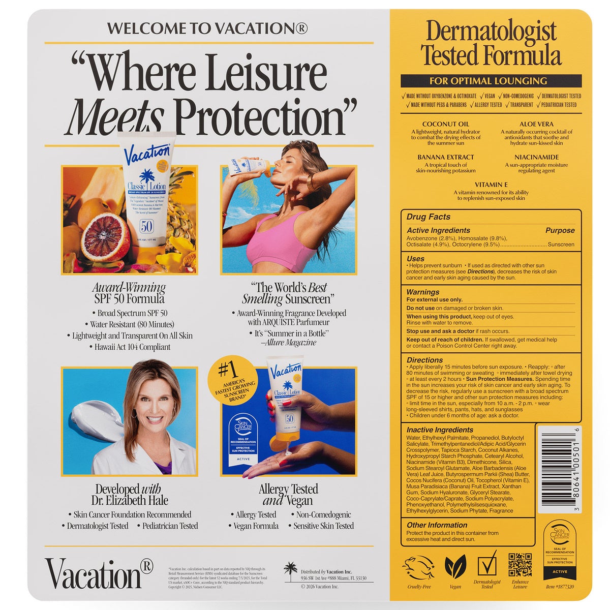 Broad spectrum SPF 50 sunscreen lotion bottles