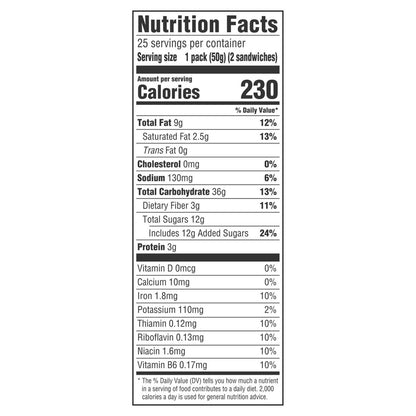 belVita dark chocolate creme breakfast biscuits 25-count package