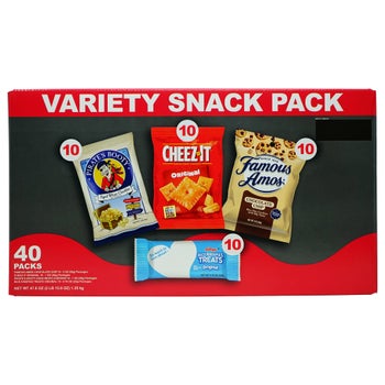 Variety Snack Pack 40-count sweet and salty snacks