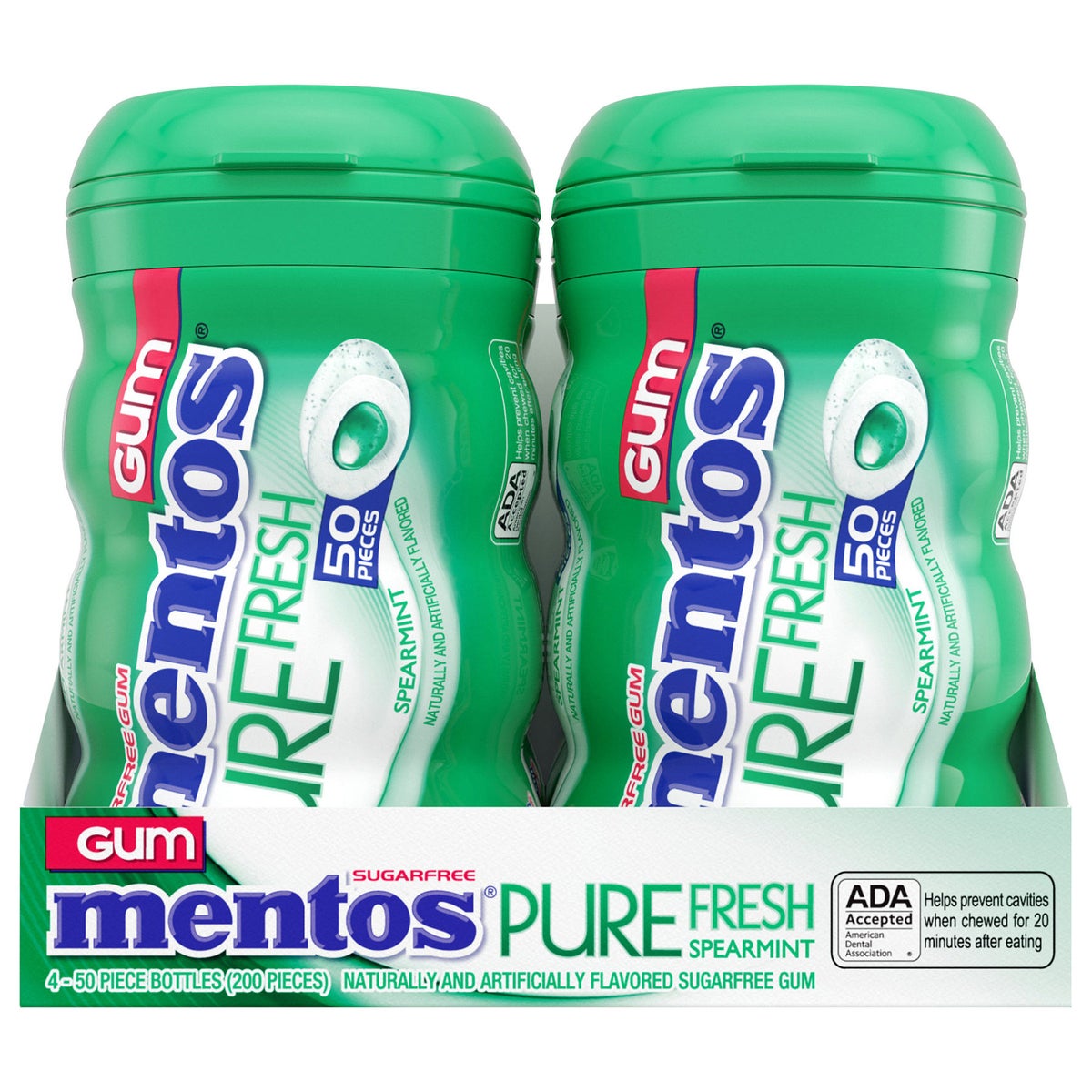 Mentos Pure Fresh spearmint sugar-free gum 4-pack