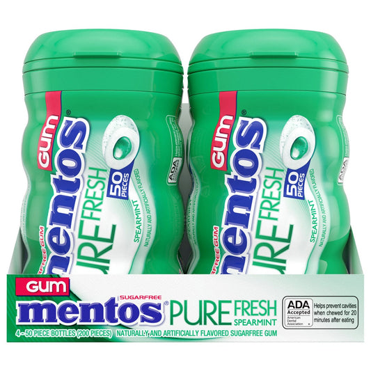 Mentos Pure Fresh spearmint sugar-free gum 4-pack