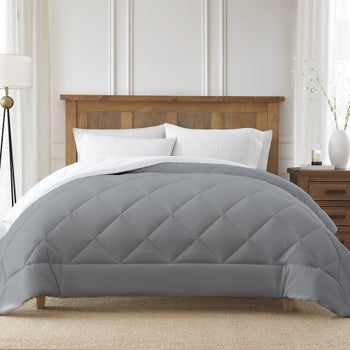 Sutton Place gray king cooling comforter