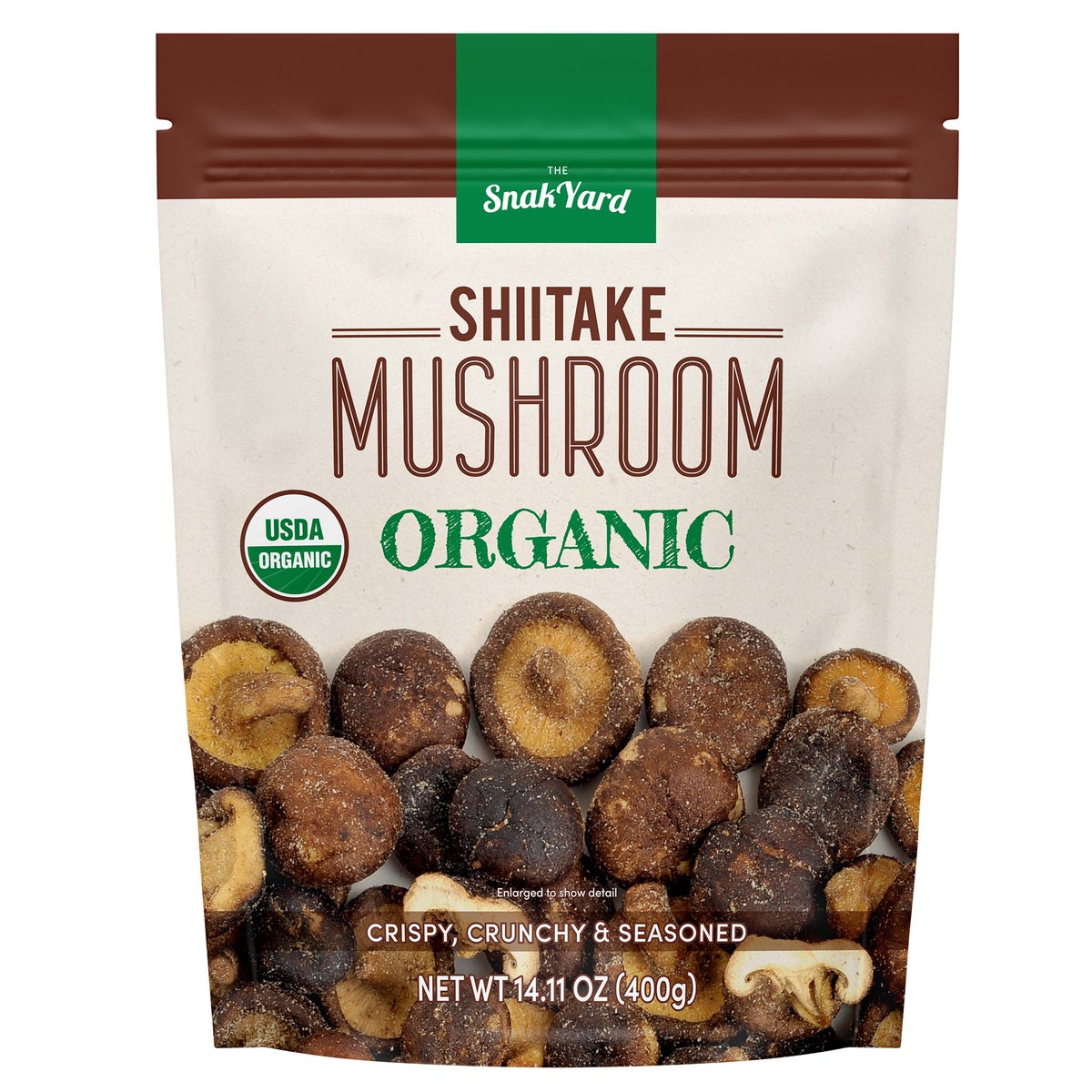 SnakYard organic shiitake mushrooms 14.11 oz snack package