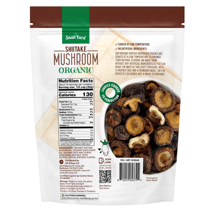 Crispy seasoned organic shiitake mushrooms by The SnakYard