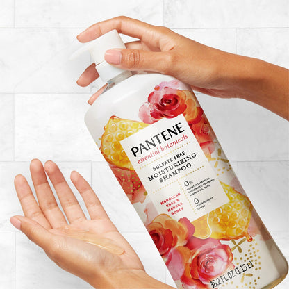 Moroccan rose and manuka honey Pantene shampoo packaging
