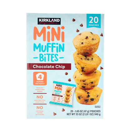 Kirkland Signature chocolate chip mini muffin bites 20-count