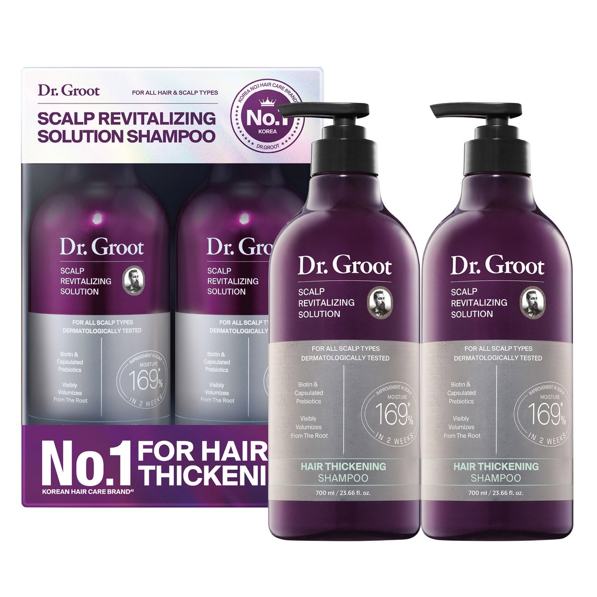 Dr. Groot scalp revitalizing shampoo 2-pack