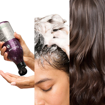 Dr. Groot shampoo bottle with biotin and prebiotics