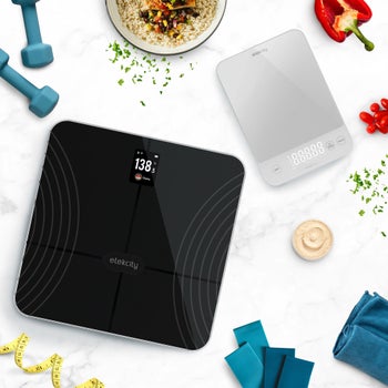 Etekcity smart fitness scale and kitchen scale wellness bundle