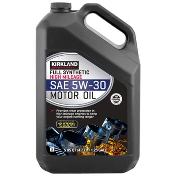 Kirkland Signature 5W-30 high mileage full synthetic motor oil 2-pack