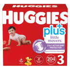 Huggies Plus diapers size 3 to 7 package