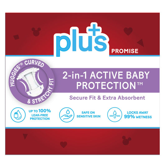 Huggies Plus baby diapers front view