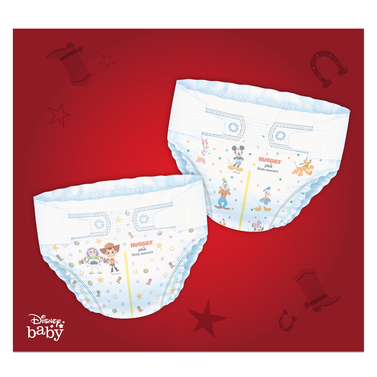 Huggies Plus diapers secure fit packaging