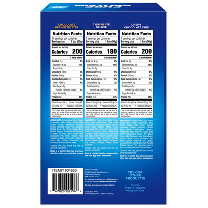 Assorted Pure Protein bars in chocolate flavors