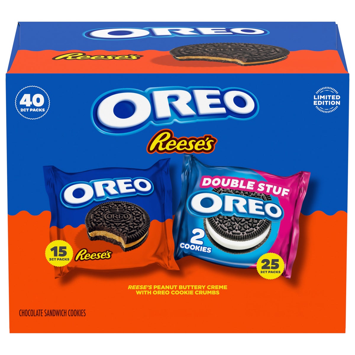 OREO Reese's and Double Stuf variety pack 40-count