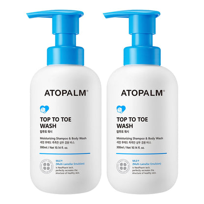 ATOPALM Top to Toe Wash 2-pack body wash and shampoo