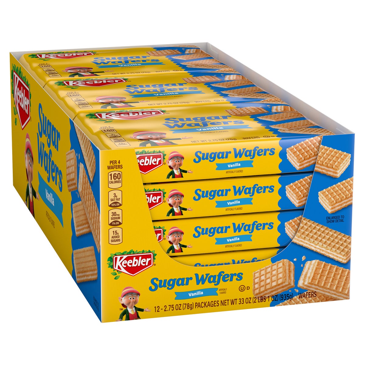 Vanilla wafer cookies in individual 2.75 oz packs