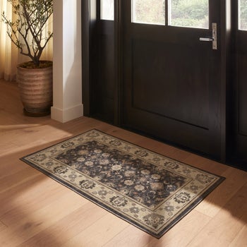 Ruggable Odette brown flatwoven washable 3 x 5 rug