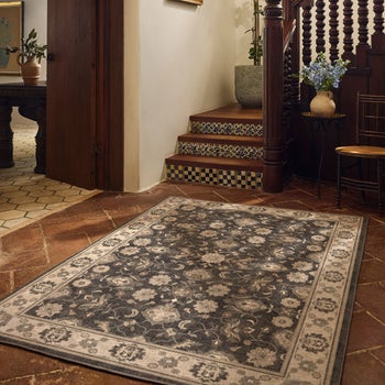 Ruggable ivory flatwoven washable 5 x 7 area rug