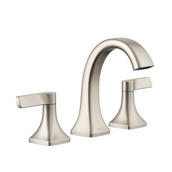 Kohler Riverly widespread bathroom sink faucet with two lever handles