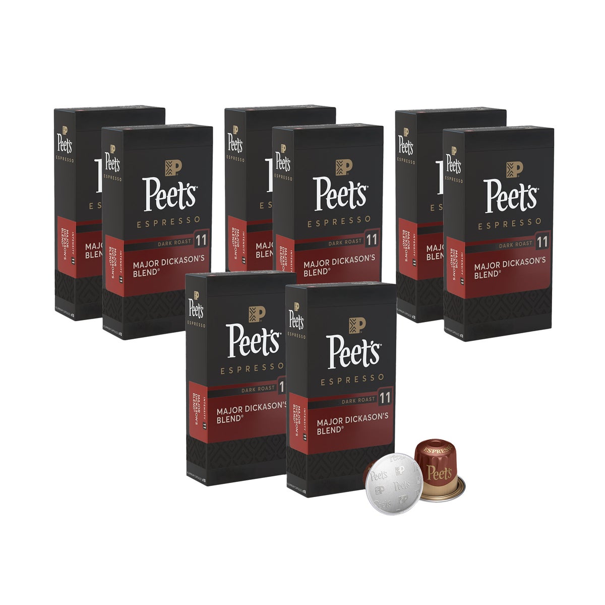 Peet's Coffee Major Dickason's Nespresso compatible capsules 80-count