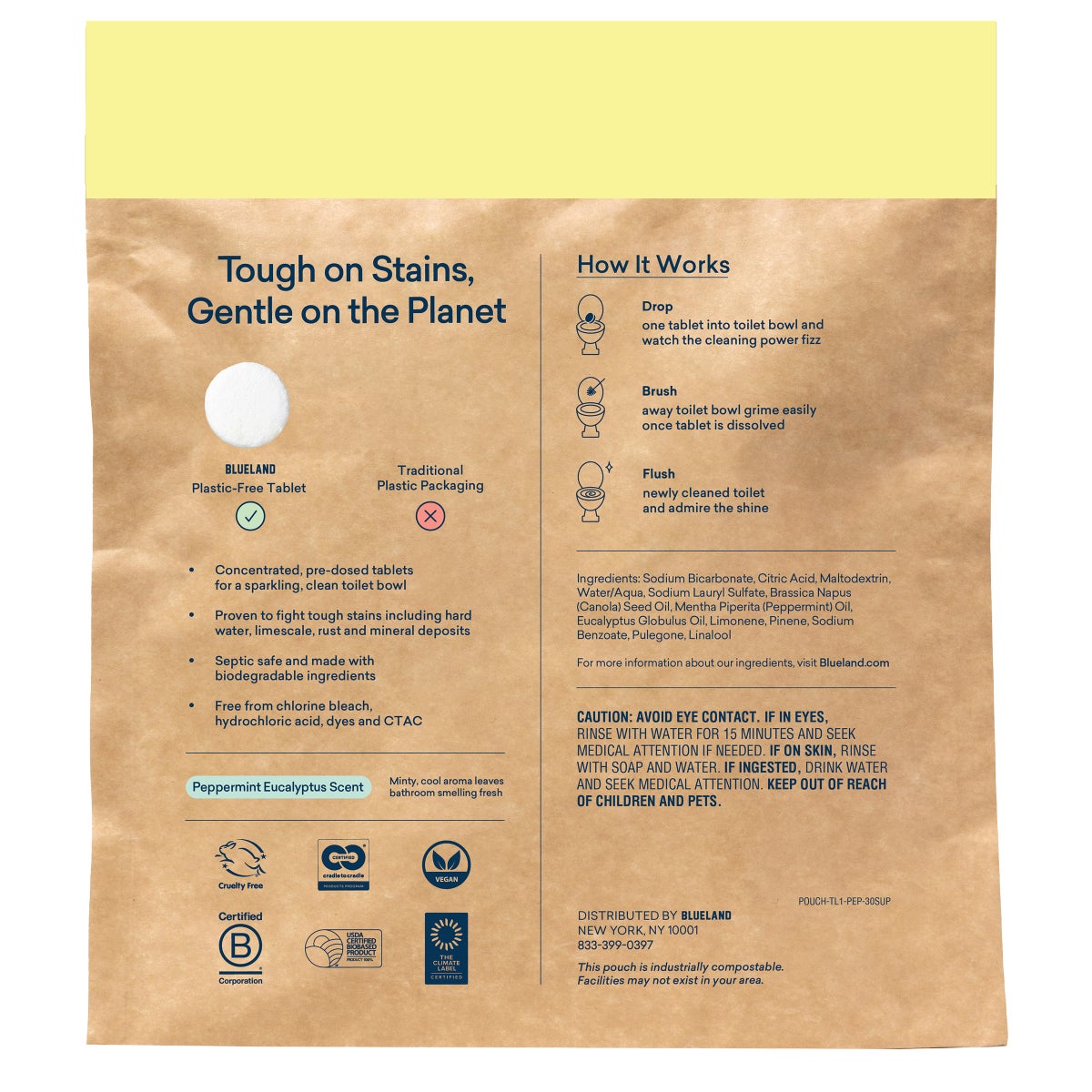 Blueland septic safe toilet bowl cleaner tablets value pack