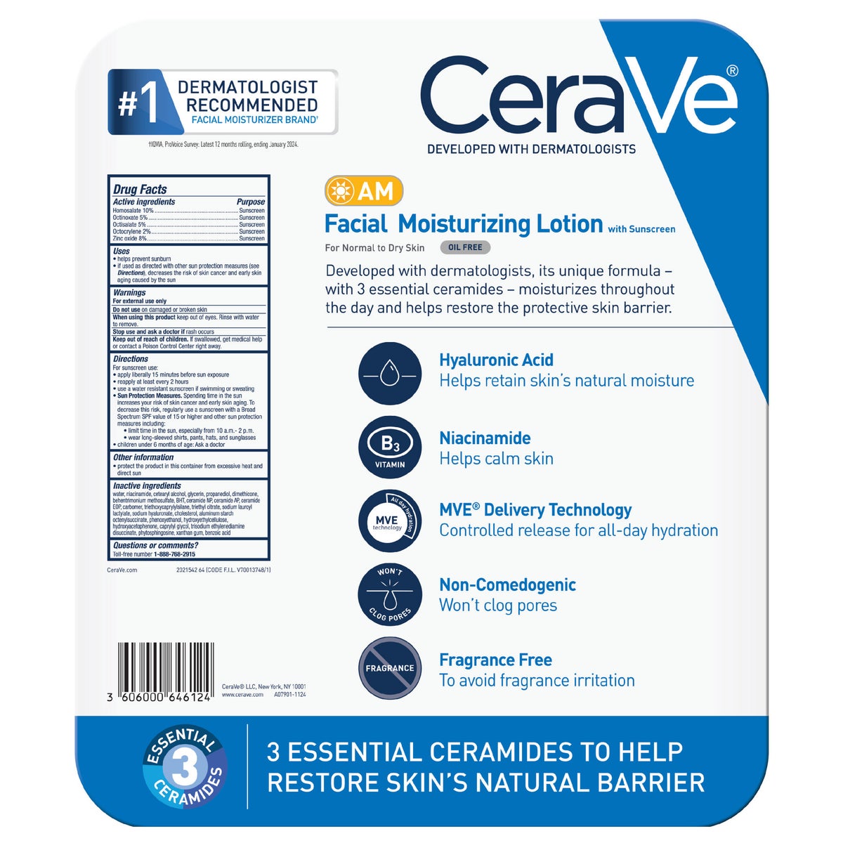 CeraVe daily face moisturizer with SPF 30