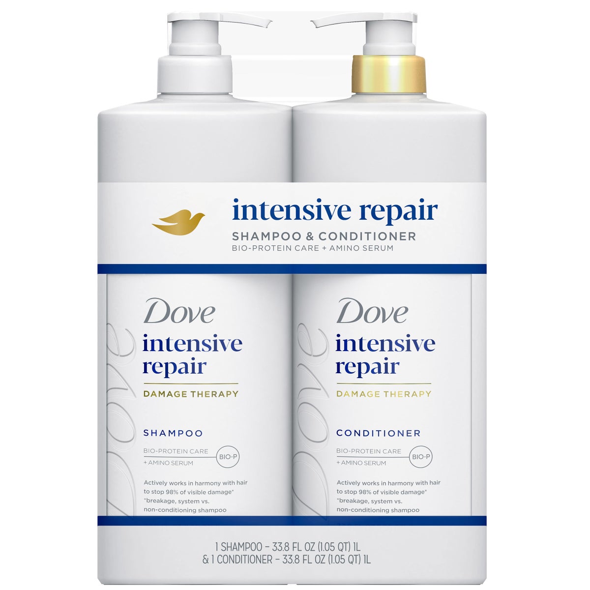 Dove Intensive Repair Damage Therapy shampoo and conditioner set