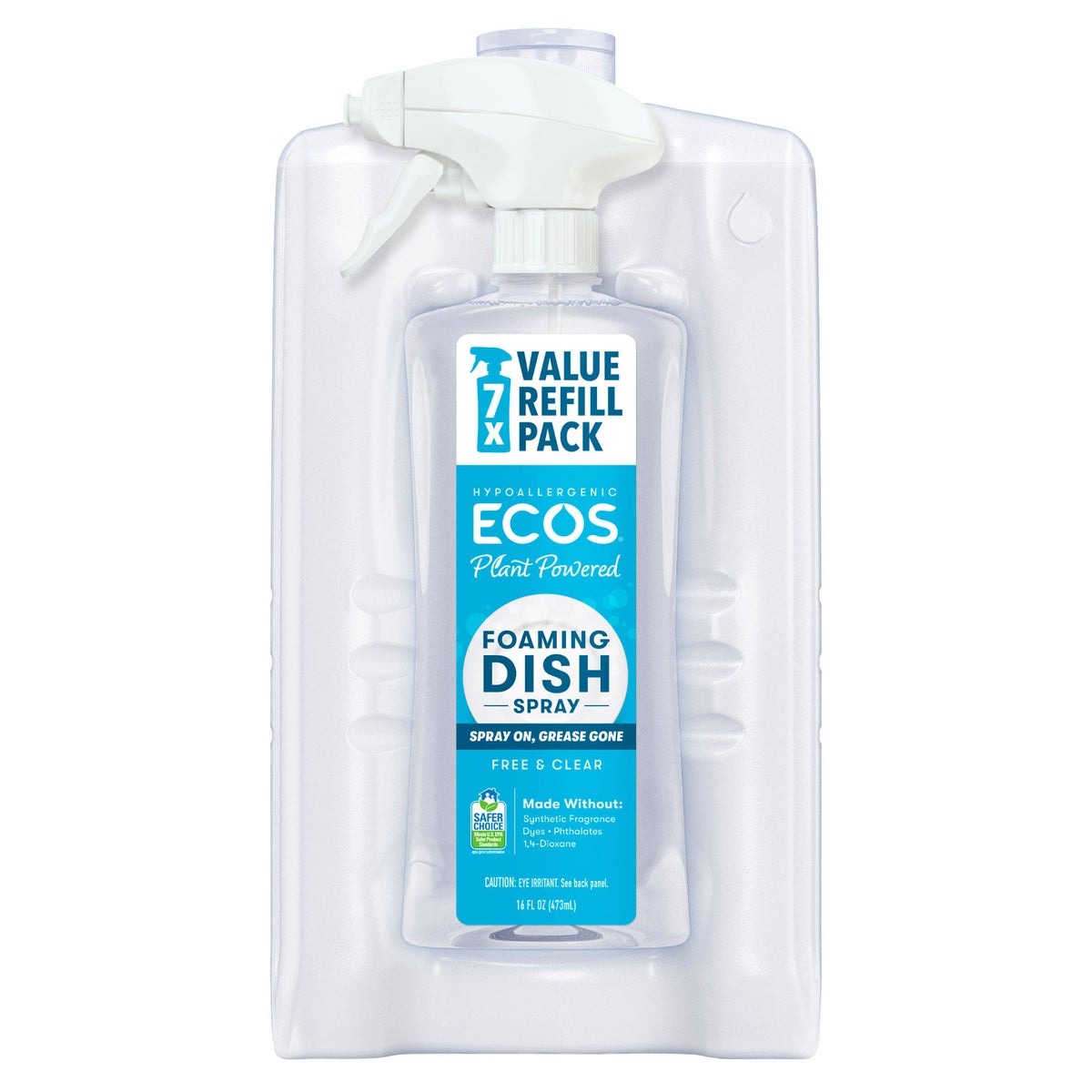 ECOS dish soap spray with 96 oz refill