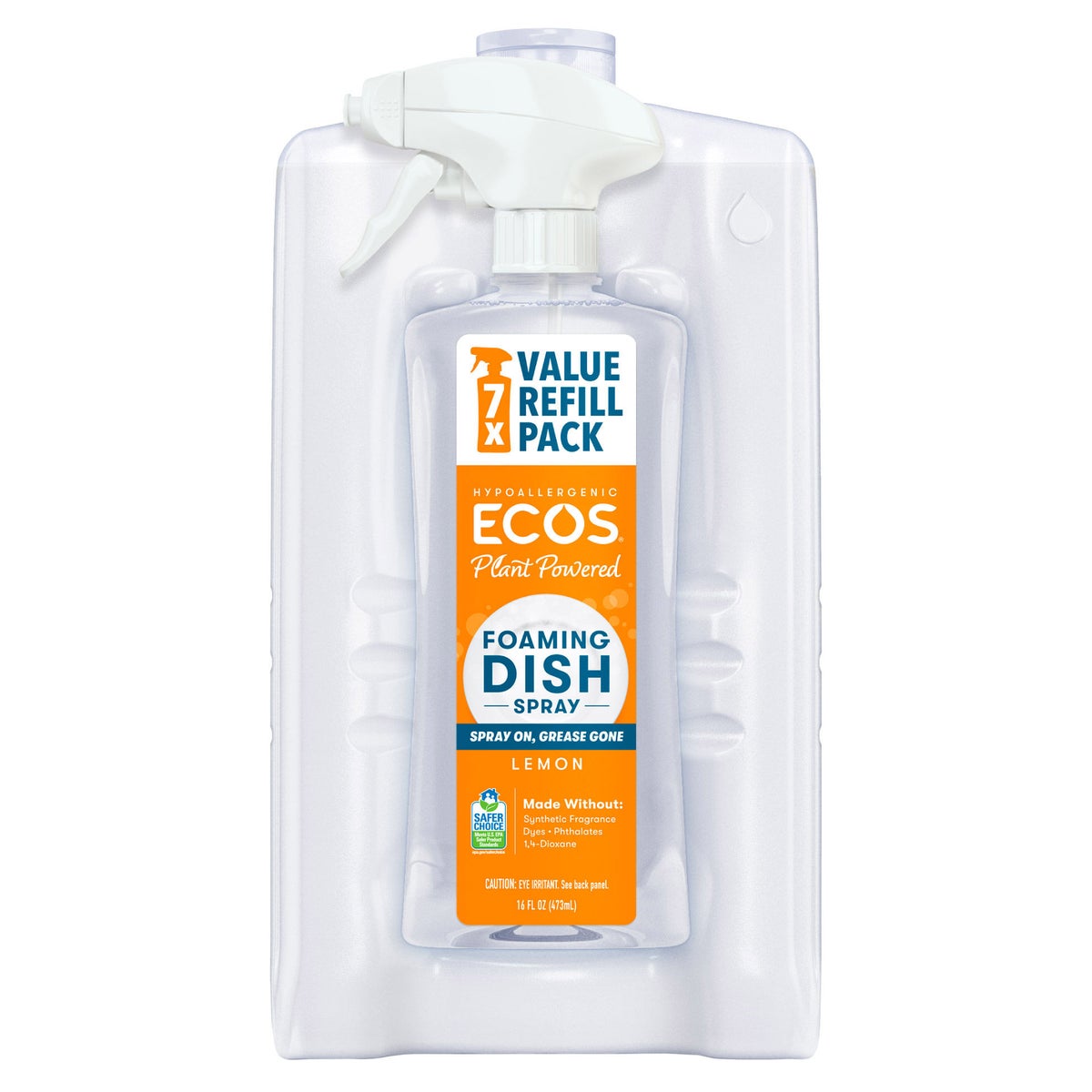 ECOS dish soap spray with lemon scent