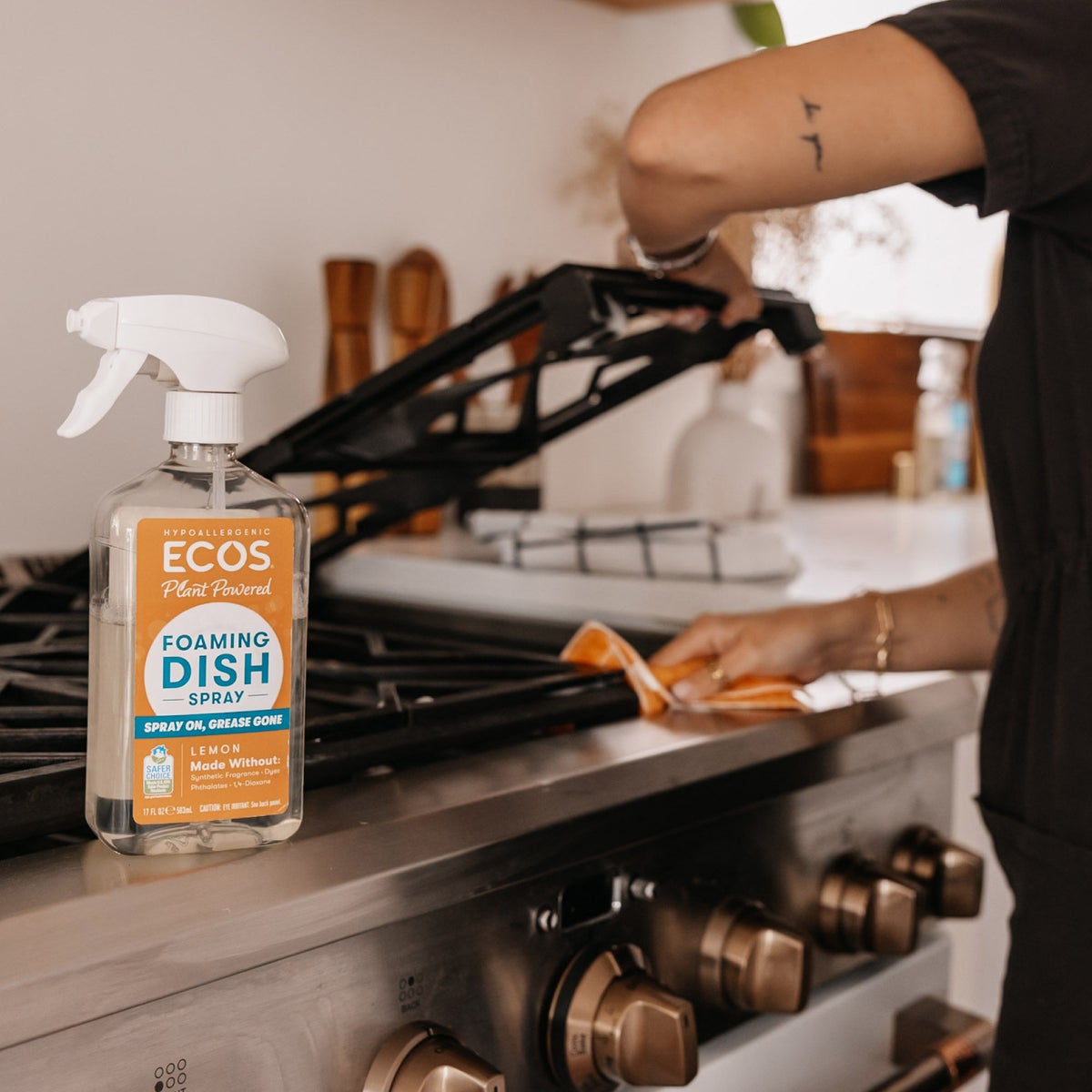 ECOS foaming dish soap spray set with refill