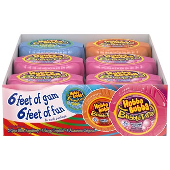 Hubba Bubba Bubble Gum Tape variety pack 12-count
