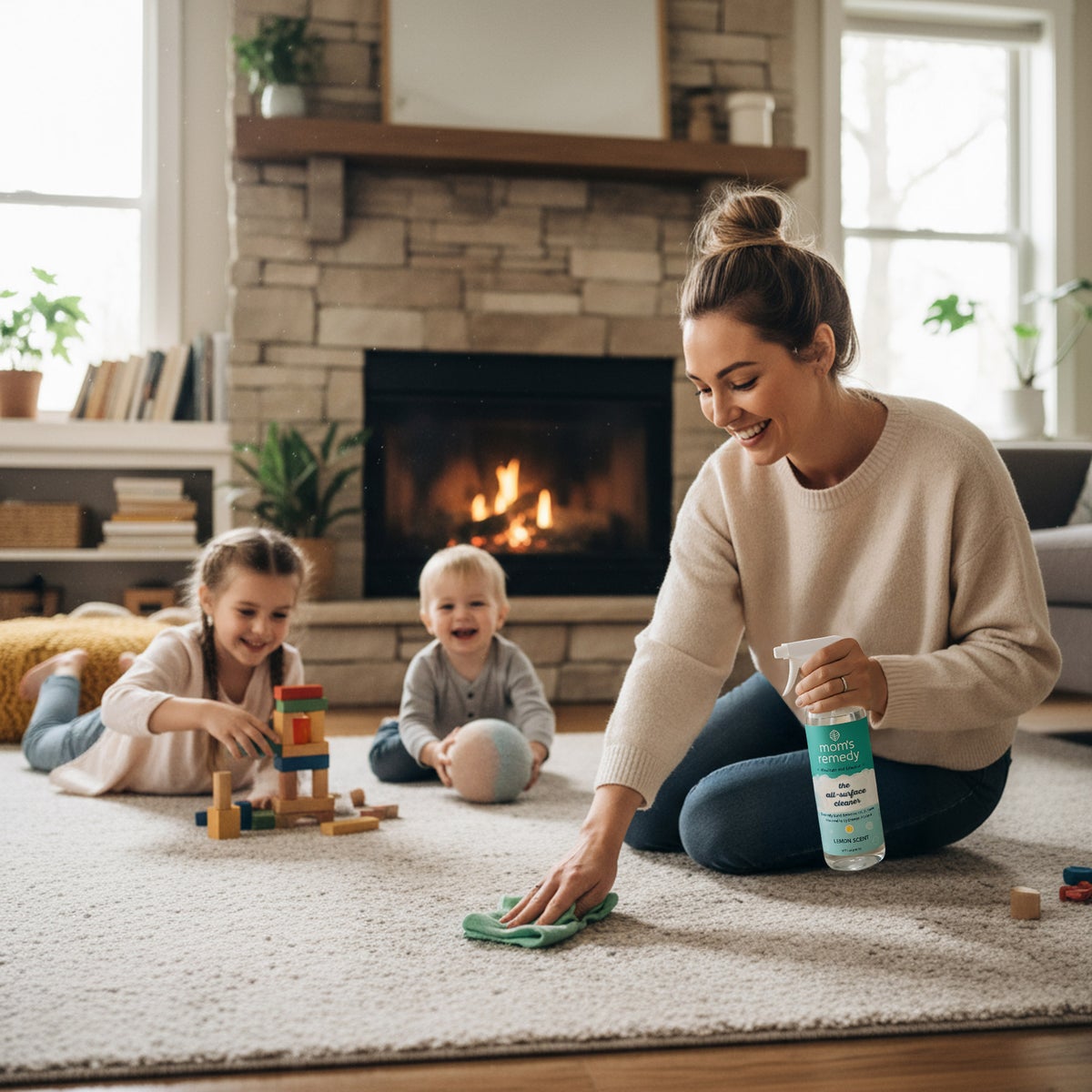 MomRemedy 64 fl oz refill bottle for household cleaning
