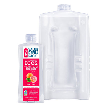 ECOS grapefruit liquid dish soap 16 fl oz bottle