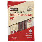 Kirkland Signature grass-fed beef sticks 12-count box