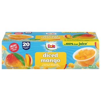 Dole Mango Fruit Bowls 4 oz 20-count pack