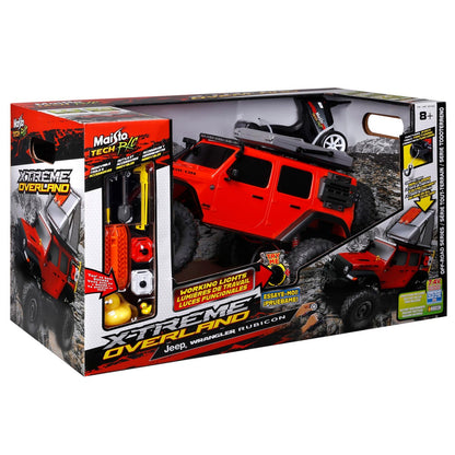 Blue 4x4 R/C Jeep with working lights