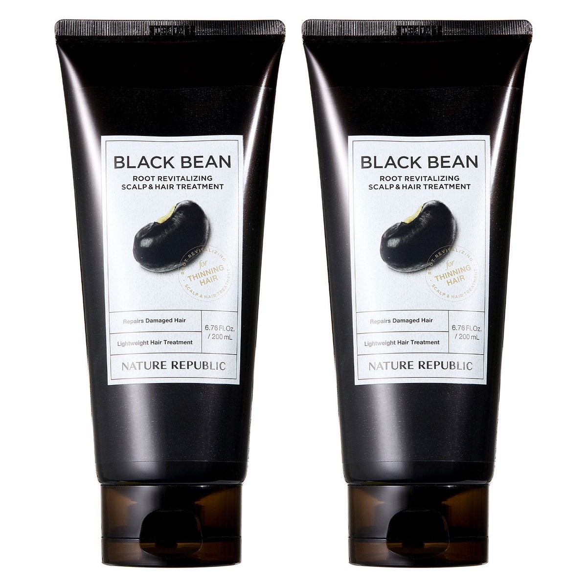 Nature Republic Black Bean scalp and hair treatment 2-pack