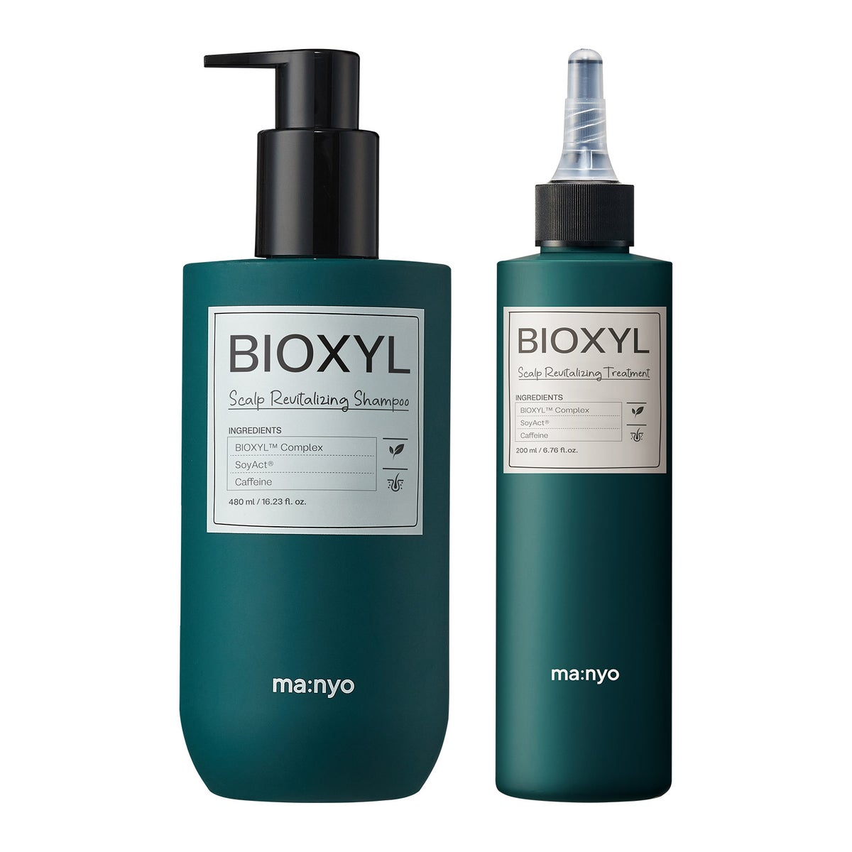 ma:nyo BIOXYL scalp revitalizing shampoo and treatment set